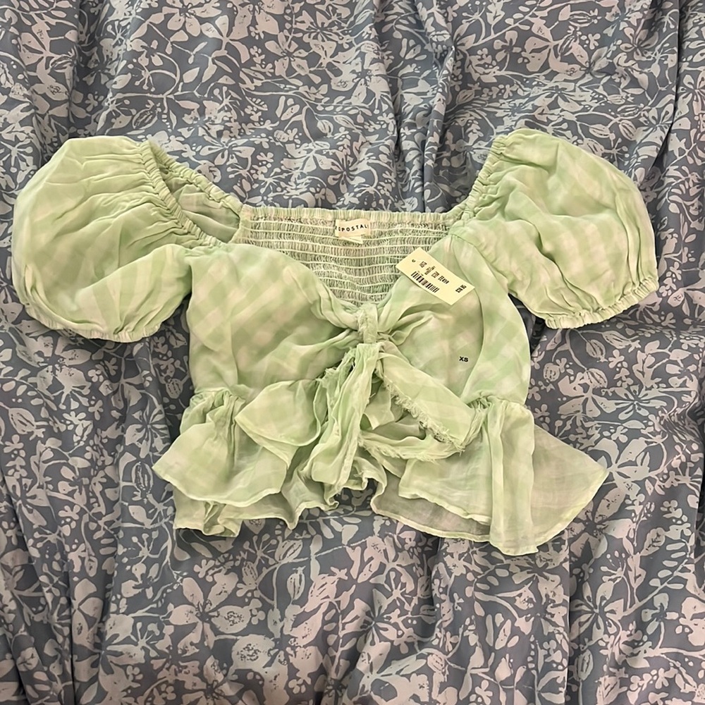 NWT Aeropostale puffy sleeve babydoll blouse